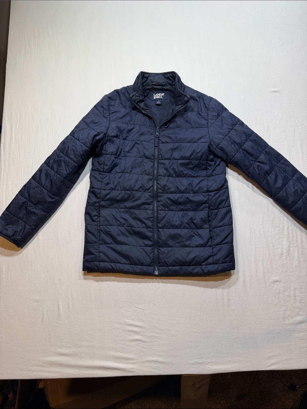 Lands' End Kids' Navy Quilted Packable Puffer Jacket